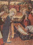 MARTORELL, Bernat (Bernardo) The Nativity (detail) dh oil painting artist